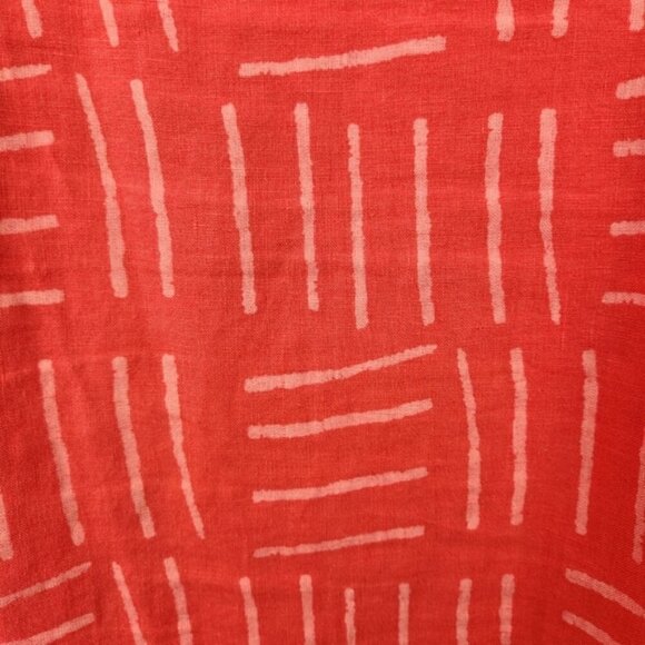 Vintage 90s Pink 100% Linen Shift Dress Sleeveless Pockets Lagenlook Summer Boho - Picture 11 of 15